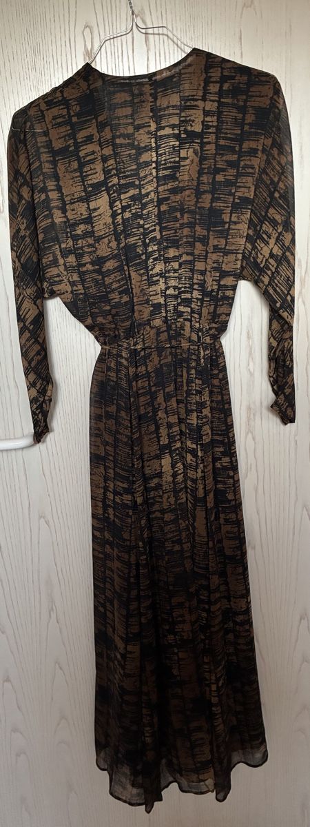 Mango Vestiti: Mango Kleid gemustert braun schwarz Grösse S – Usato da Stallikon venduto da shop100 1