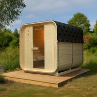 Outdoor Fasssauna BARI XL mit Ofen (8kW) - 220x185x194cm