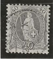 stehende Helvetia 40Rp Zu#69A Mi#61XA [5A10]