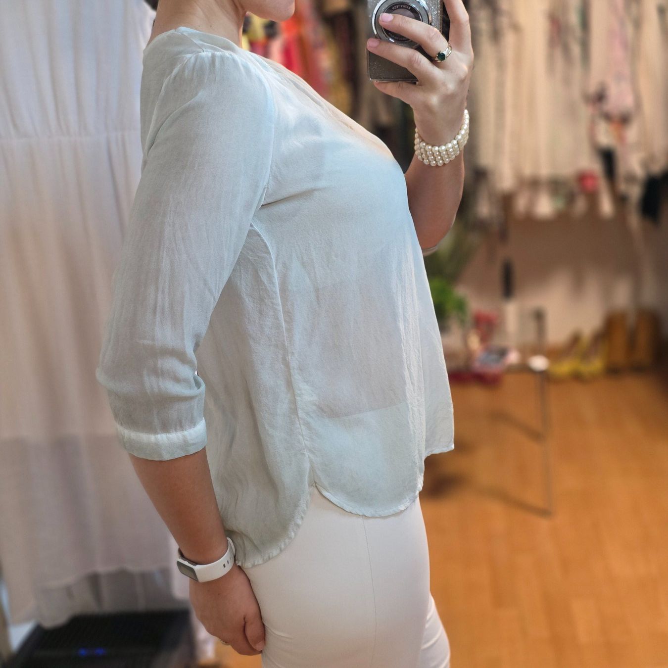Nile Camicette: 100% Seide transparente Bluse Gr. S/M Nile Essentials – Usato da Wald ZH venduto da CapLux 1