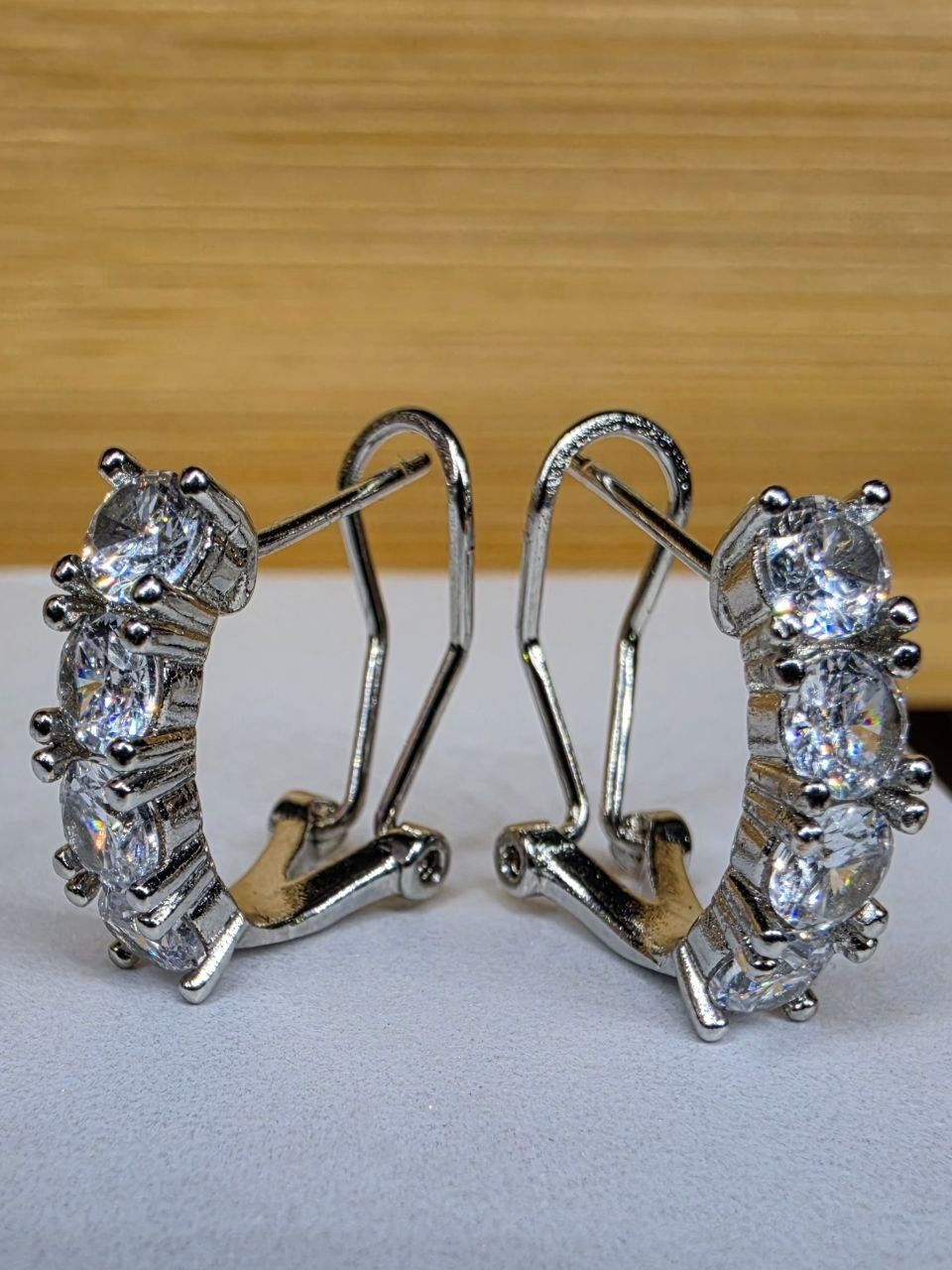 Orecchini pendenti & Orecchini a lobo: Boucles d'oreille argent avec zircons – Nuovo e nell'imballaggio originale da Reconvilier venduto da MARCLAT 5
