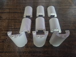 lego 85941 lot de 9 pièces White Cylinder Half 2 x 4 x 5