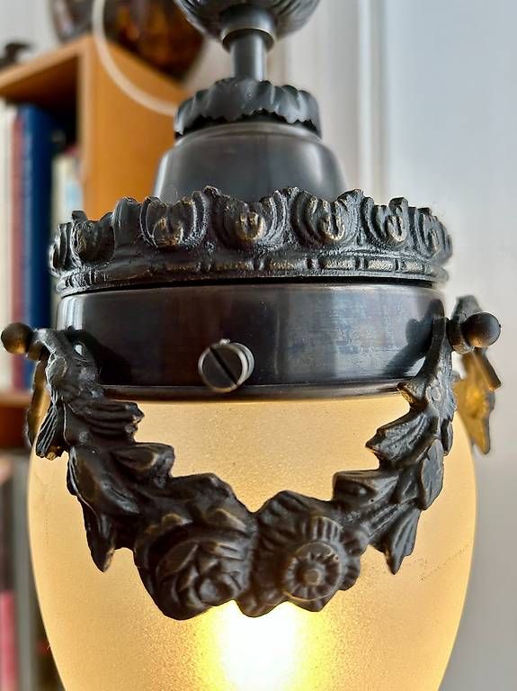 Lampadari & plafoniere: Deckenlampe "Empire-Stil" Replika mit massivem Bronce-Dekor – Usato da St. Gallen venduto da matasurf 1