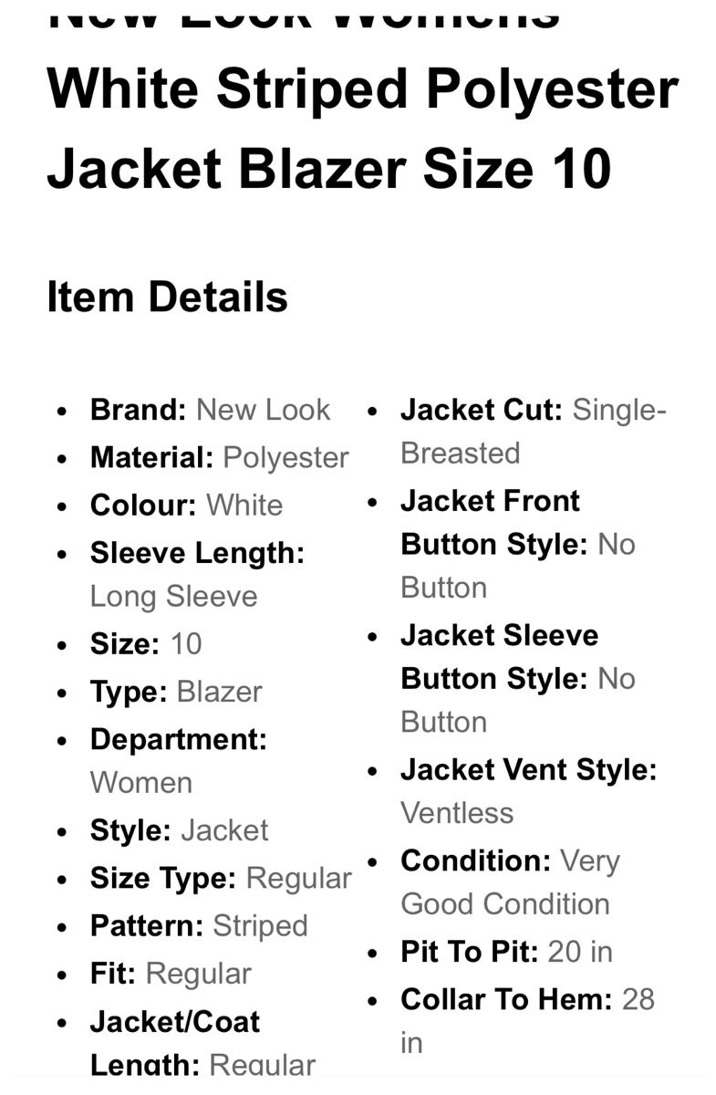 Giacche: Blazer – Nuovo (secondo la descrizione) da Genève venduto da Second_Hand_Ch 3
