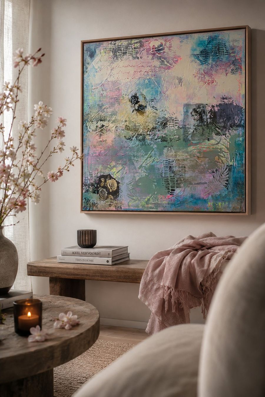 Tableaux: Acrylbild 'Bloom' • 100x100x5 • JasArt – Neuf (Voir description) à Wikon par Nephilim74 4
