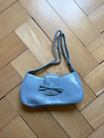 Schultertasche hellblau klein