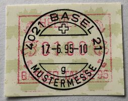 1995 ATM Sonderausgabe mit Vollstempel Basel