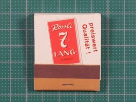 Rössli Zigarren, altes Zündholz Briefchen (vollständig)