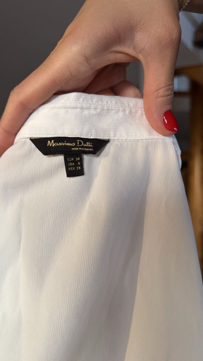 Massimo Dutti Camicette: Massimo Dutti White Long-Sleeve Shirt, Size 38 – Nuovo (secondo la descrizione) da Zürich venduto da eli_t8nw 6