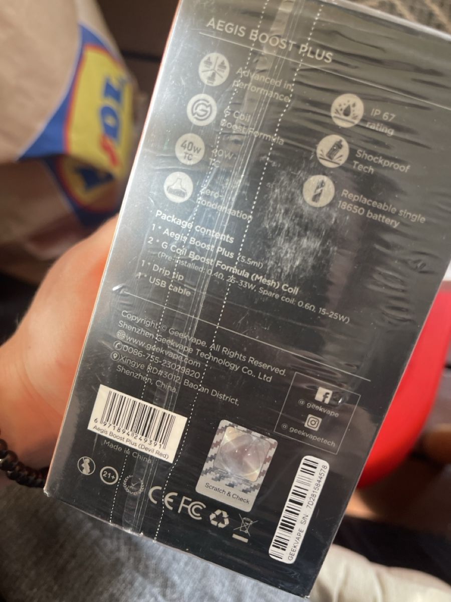 Geekvape Altri Prodotti per fumatori: E-Zigarette Geekvape Aegis Boost Plus  Red neu – Nuovo e nell'imballaggio originale da Zürich venduto da Belisimo 1