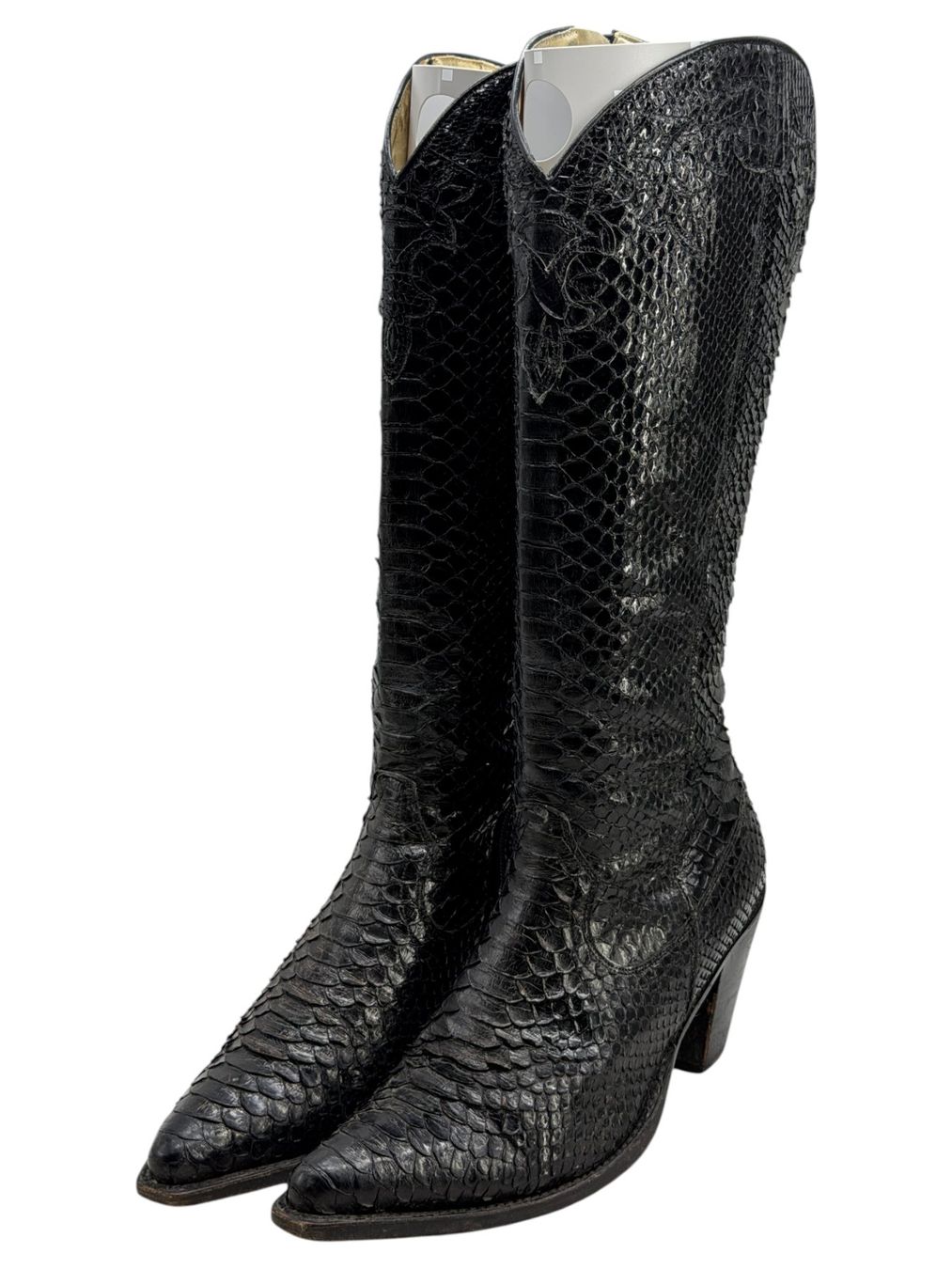 Chaussures hommes: Bottes santiags vintage Tony Mora python noir. Pointure 39 – D'occasion à Cossonay-Ville par PatineDuTemps 4