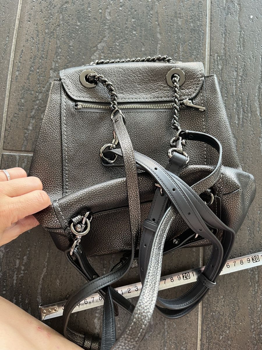 Coach Zaini: Neu COACH Rücksack grau metallic – Nuovo e nell'imballaggio originale da Niederwil AG venduto da camilinna 1