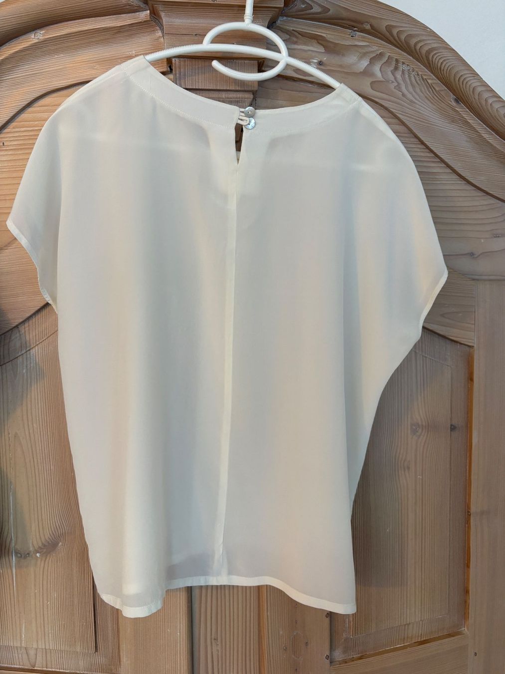 Camicette: Seidenchiffon Bluse,Gr. 40/ Handarbeit – Usato da Dübendorf venduto da nerino03 1