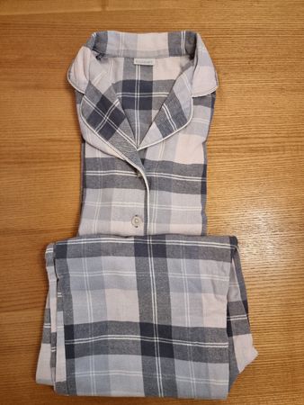 Damart Pyjama, Gr. S, kariert, Baumwolle