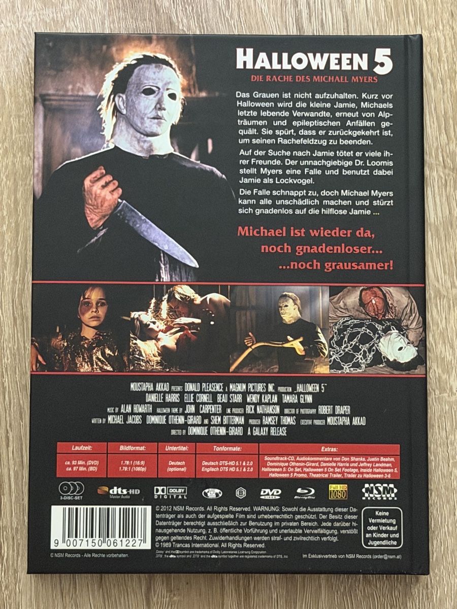 Tutti i DVDs: Halloween 5 - Mediabook - wie neu – Nuovo (secondo la descrizione) da Stein am Rhein venduto da ricks0r 1