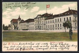 St. Gallen, Kaserne und Cantine, 1904