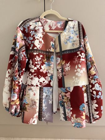 Stylish floral print light jacket - Tailor Made