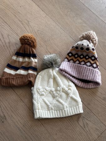 Lot de 3 bonnets chauds d'hiver Barts /Benetton