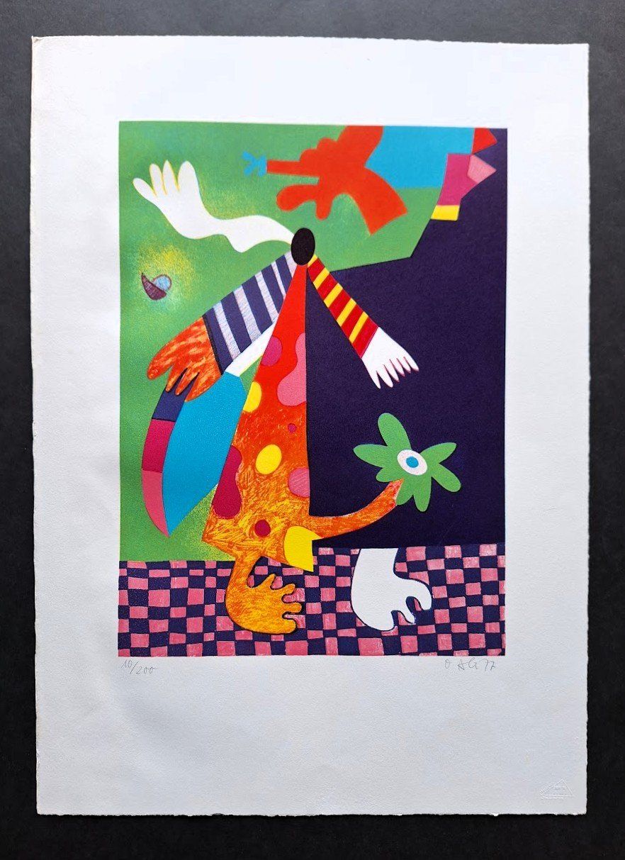 Grafica & Litografie: Farblithografie von Othmar Alt, 77 Moderne Kunst, – Usato da Alpnach Dorf venduto da MZ001