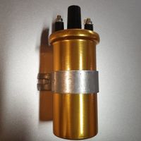 12V Hochleistung Zündspule Inklusive Haltebügel Gold 3 Ohm