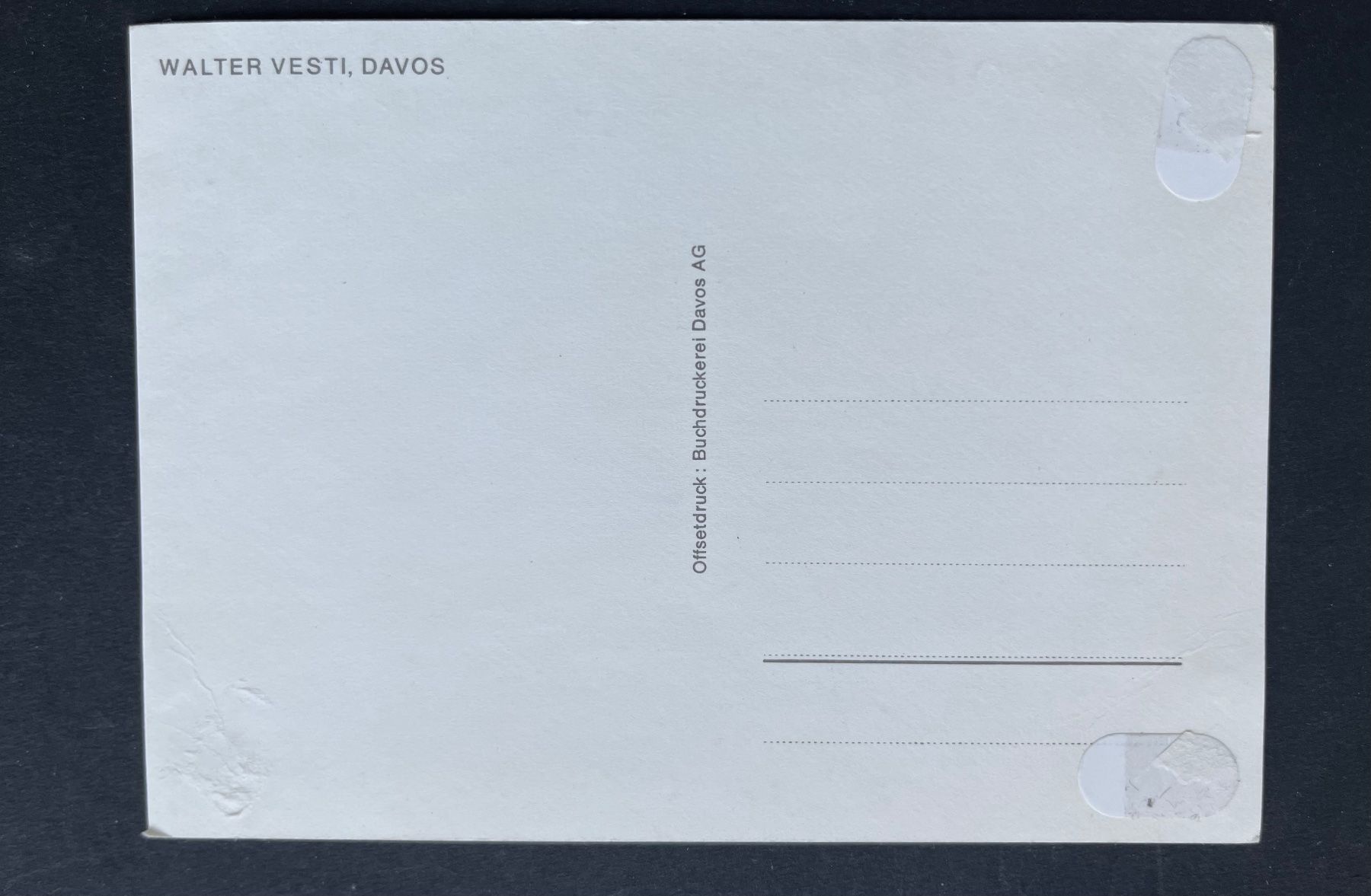 Autografi: WALTER VESTI, DAVOS / Skirennfahrer, Autogramm – Usato da Ostermundigen venduto da DaxKarten-75 1
