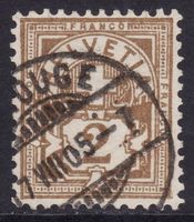 SBK-Nr. 58B (Ziffermuster, Kontrollzeichen B 1894)