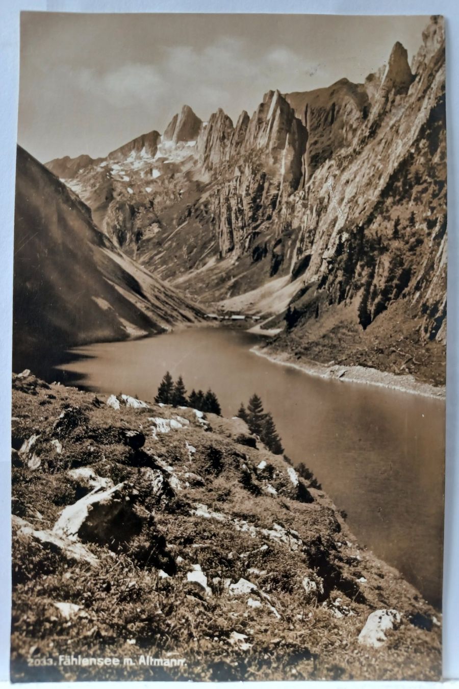 Cartoline postali: AI, Fählensee mit Altmann, 1937 – Usato da Aarau Rohr venduto da mgvw