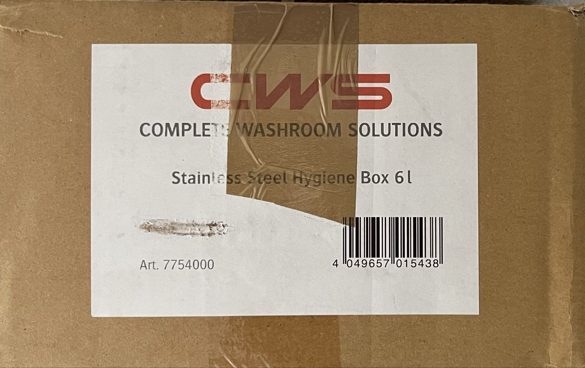 Cws Cestini per rifiuti: CWS Hygiene Box 6L Edelstahl  – Nuovo e nell'imballaggio originale da St. Moritz venduto da Oberengadin 4