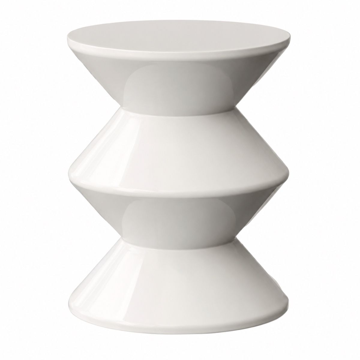 Sgabelli: Moderner Design Hocker / Beistelltisch Weiss 45 cm – Nuovo e nell'imballaggio originale da Aarberg venduto da LovelyThings_