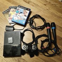 PlayStation PS2 (SCPH-90004) mit viel Zubehör