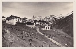 Guarda ( Grb. ) Dorfansicht mit Lischanagruppe. 1946