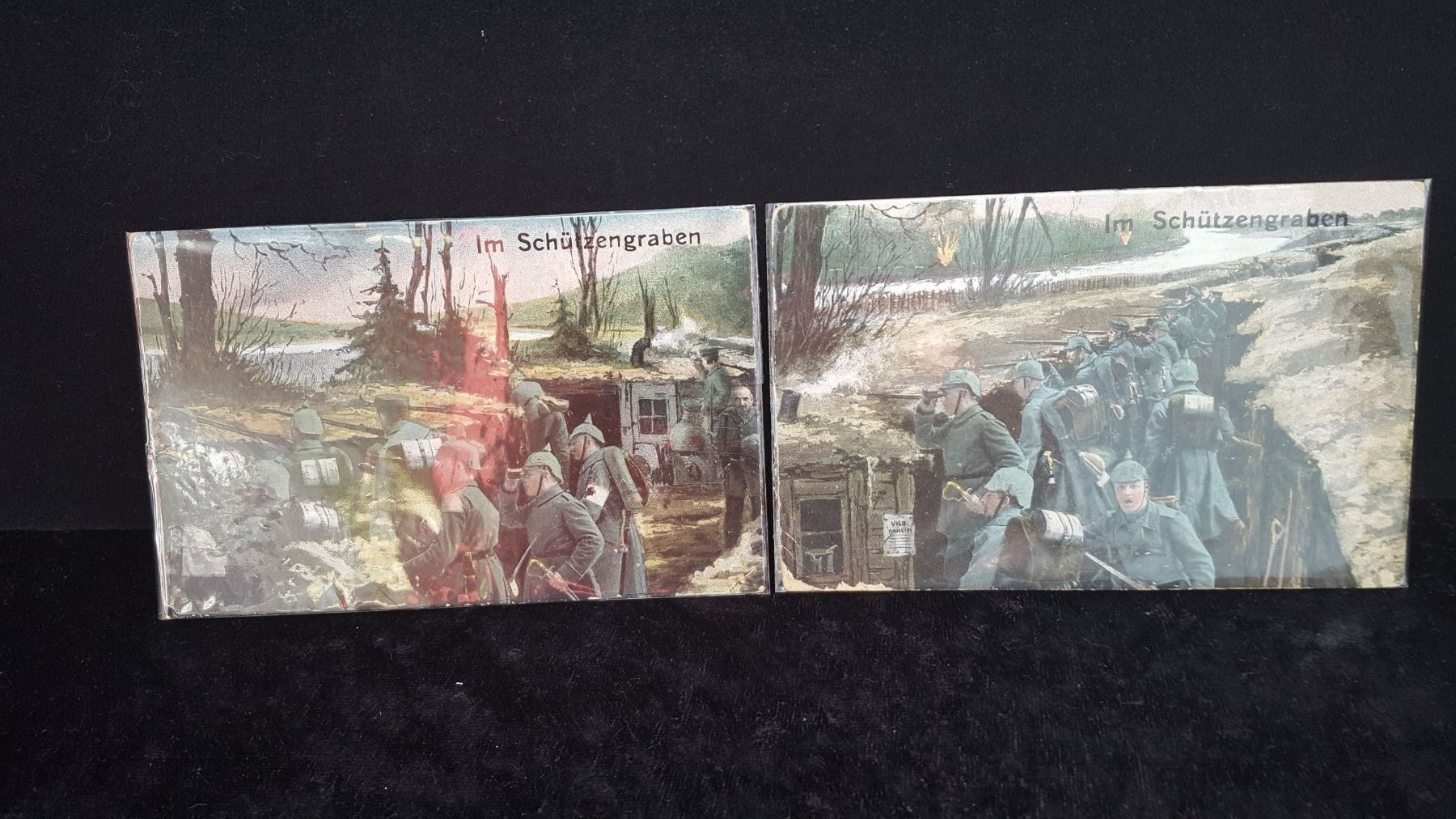 Cartoline postali: 2 Militärpostkarten von 1916 – Usato da Reinach venduto da 3Guggerli
