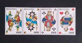 Briefmarken Jass 2018 postfrisch zusammenhängend