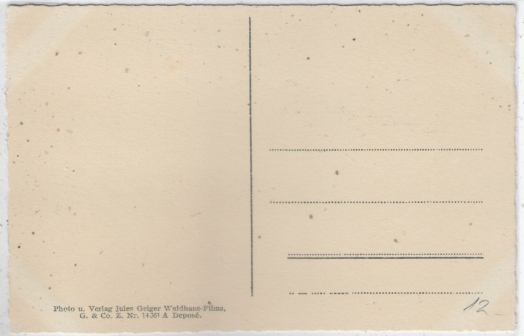 Cartoline postali: Waldhaus-Flims mit Dorf – Usato da Ettingen venduto da Kartenplanet 1