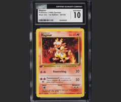 Pokémon Magmar Base Set | 1st Edition | German | CGC 10