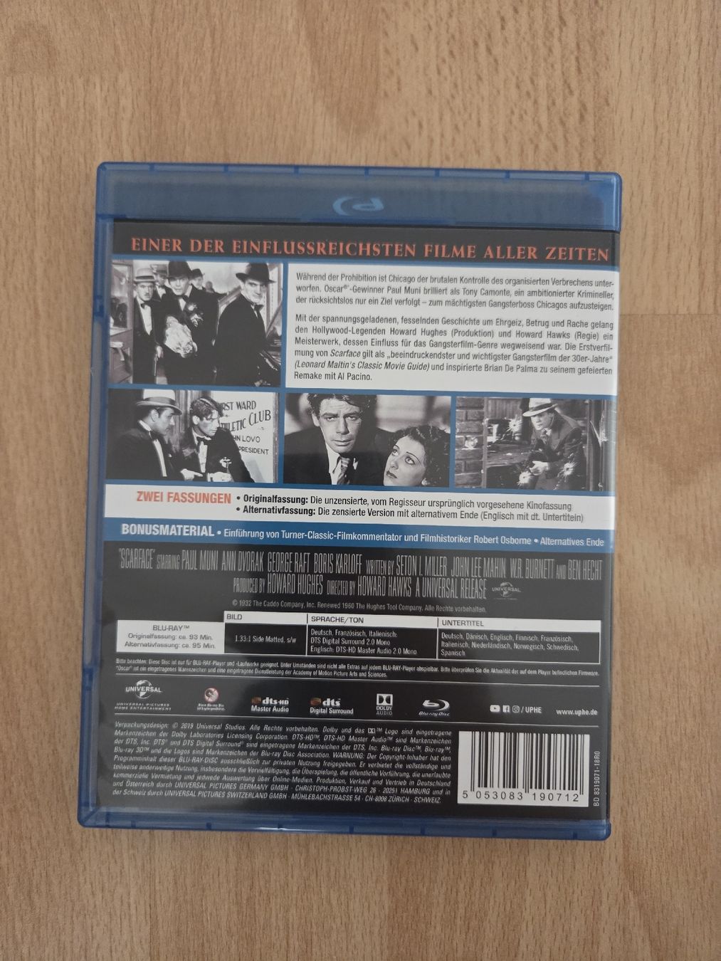 Alle DVDs: Scarface Blu-ray Howard Hawks – Gebraucht aus Biel/Bienne von Totalkelly 1