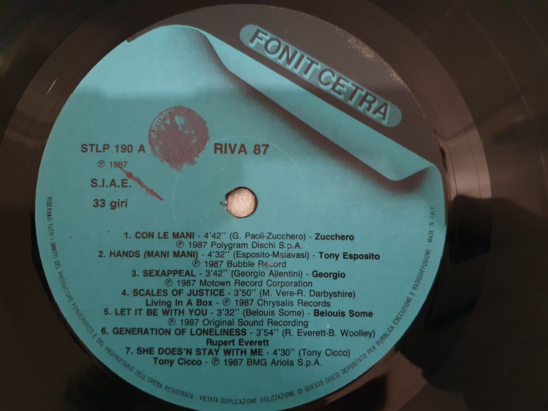 Schallplatten: Riva '87 – Gebraucht aus Uster von Vinyl-Leidenschaft 3