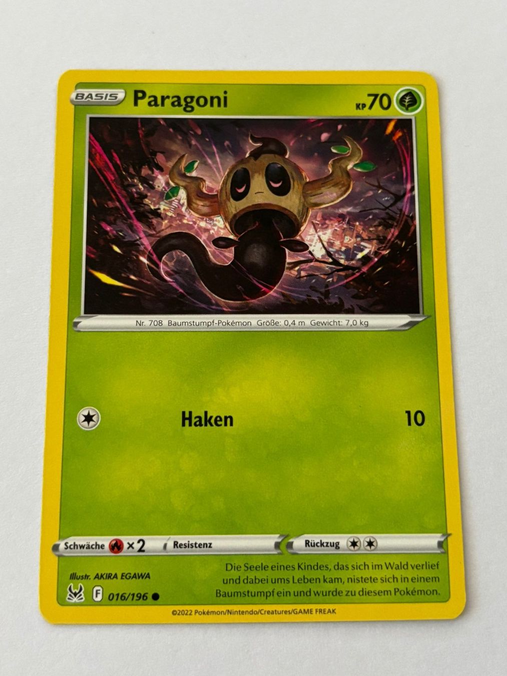 Pokémon Carte collezionabili: Pokemon-Karte Paragoni 016/196 – Usato da Herisau venduto da Seyashop1