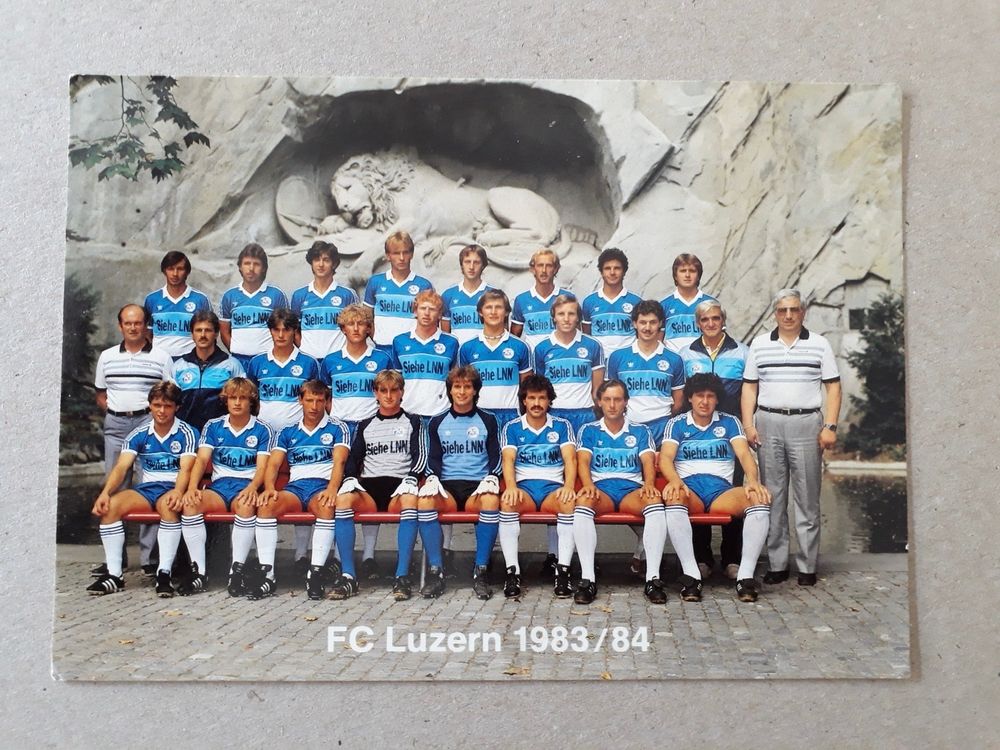 Mannschaftskarte FC Luzern 1983/84, FCL Kaufen auf Ricardo