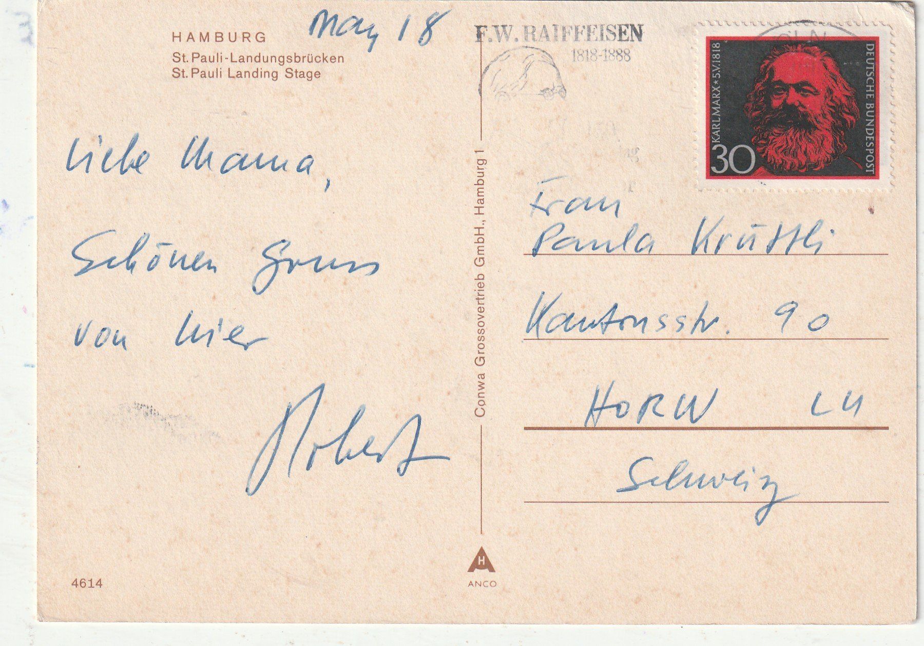 Cartoline postali: Hamburg Schiffahrt – Usato da Lumbrein venduto da made02 1