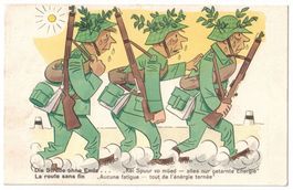 Militärhumor Endloser Marsch, Feldpost Mat. Kp. 22