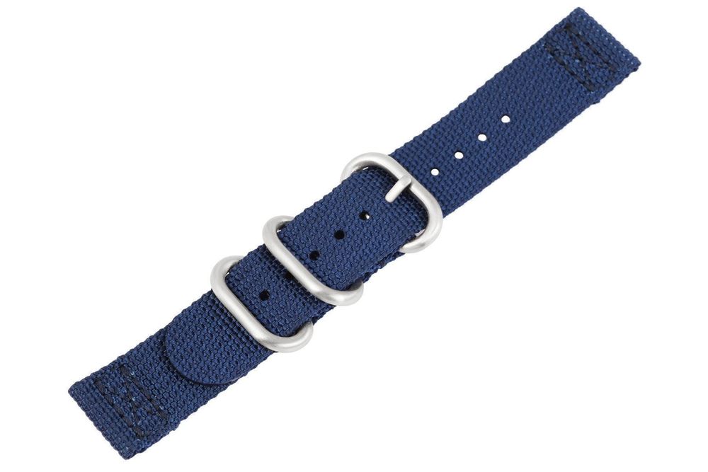 Nato Uhrenband Nylon 20mm dunkelblau 2