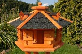 Vogelhaus Vogelvilla Futterhaus Holz NEU!!!