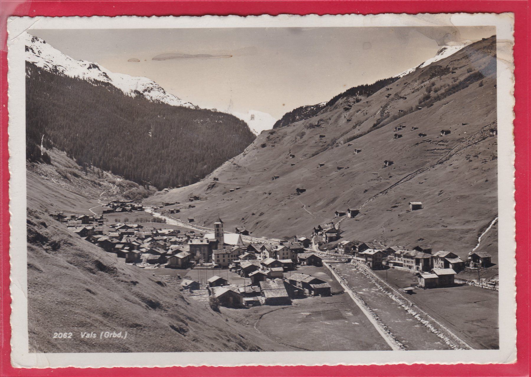 Ansichtskarten: VALS (GRAUBÜNDEN) 1.8.1940 – Gebraucht aus Oberrieden von Gebirgsstelze