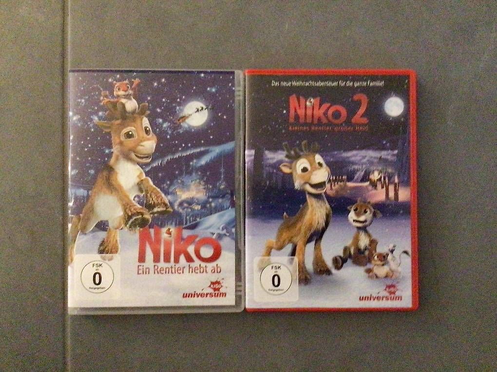 Tutti i DVDs: NIKO 1 + 2  Kinder Weihnachts DVDs – Usato da Theilingen venduto da Cykelnyckel