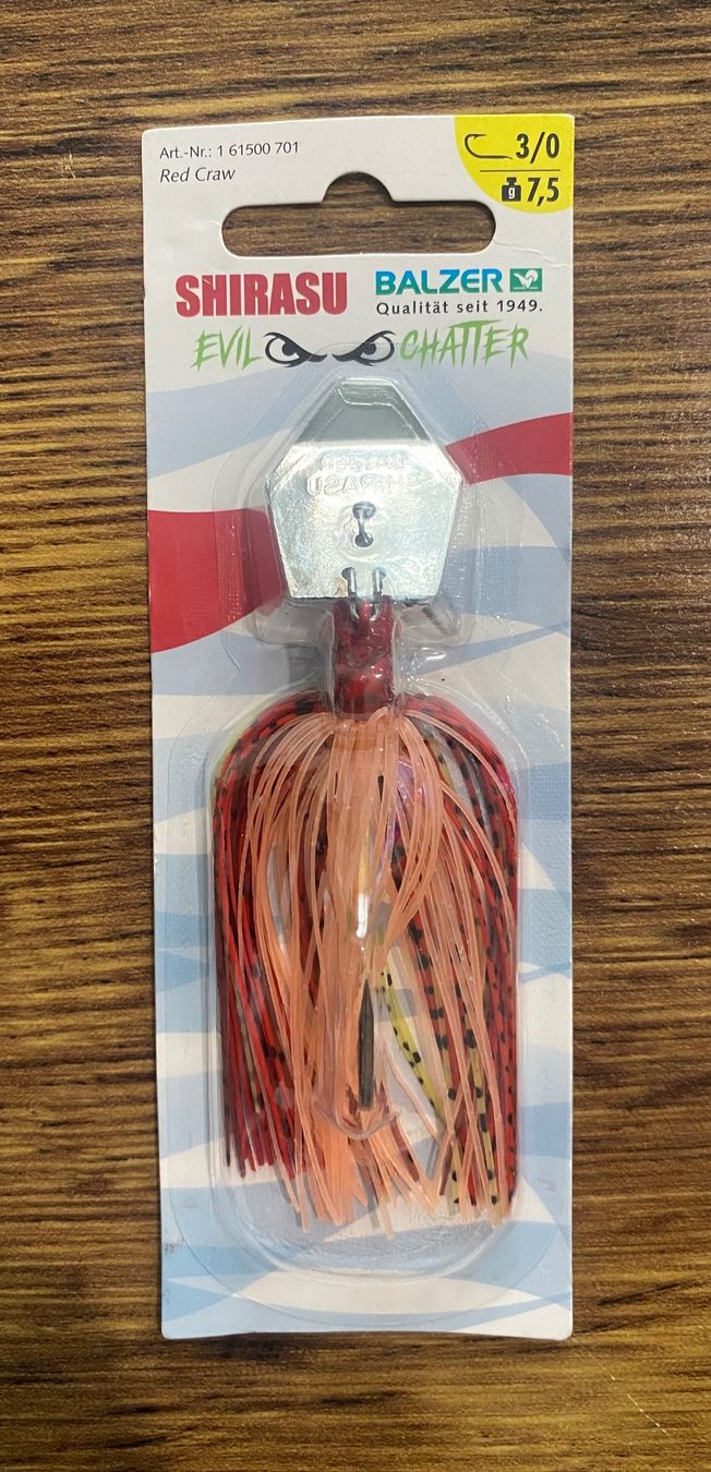 Balzer Esche: BALZER Shirasu Evil Chatterbait Gr.3/0 7.5g – Nuovo e nell'imballaggio originale da Widnau venduto da Fishingtackle_Oggy