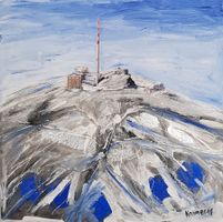 Gemälde Säntis Winterlandschaft, Original