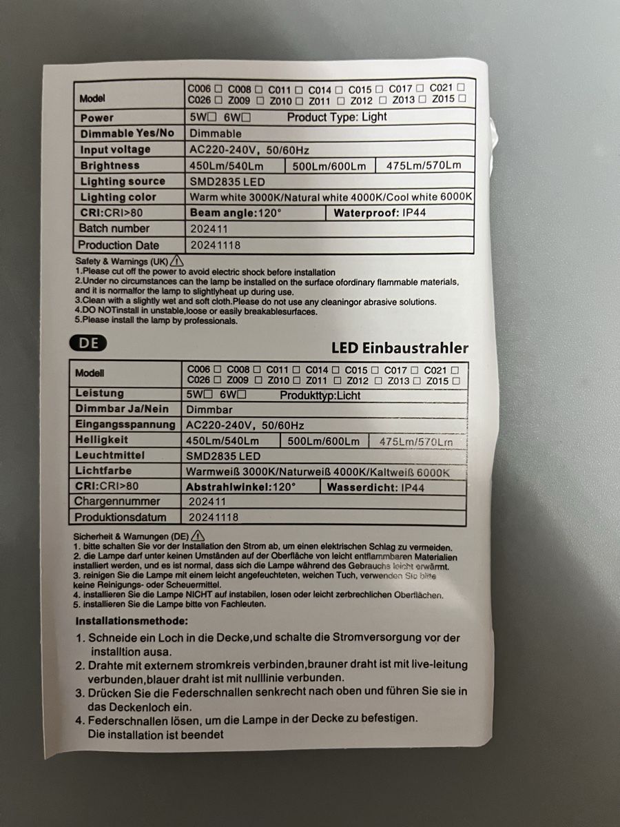 Lampen: Led 6 W Warmweiss Einbauspot Chrom 230 V Dimmbar – Neu und originalverpackt aus Münchenstein von pricehouse 7