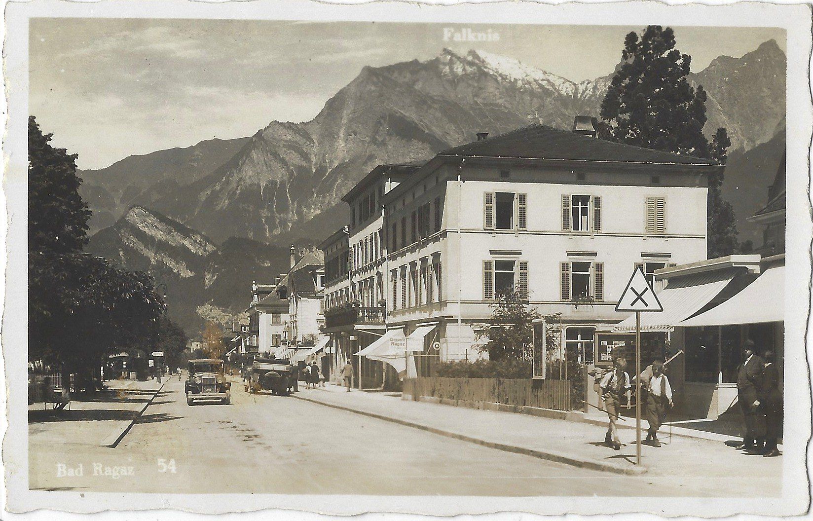 Ansichtskarten: Bad  Ragaz    54    (belebt) – Gebraucht aus Bütschwil von Jackson1A