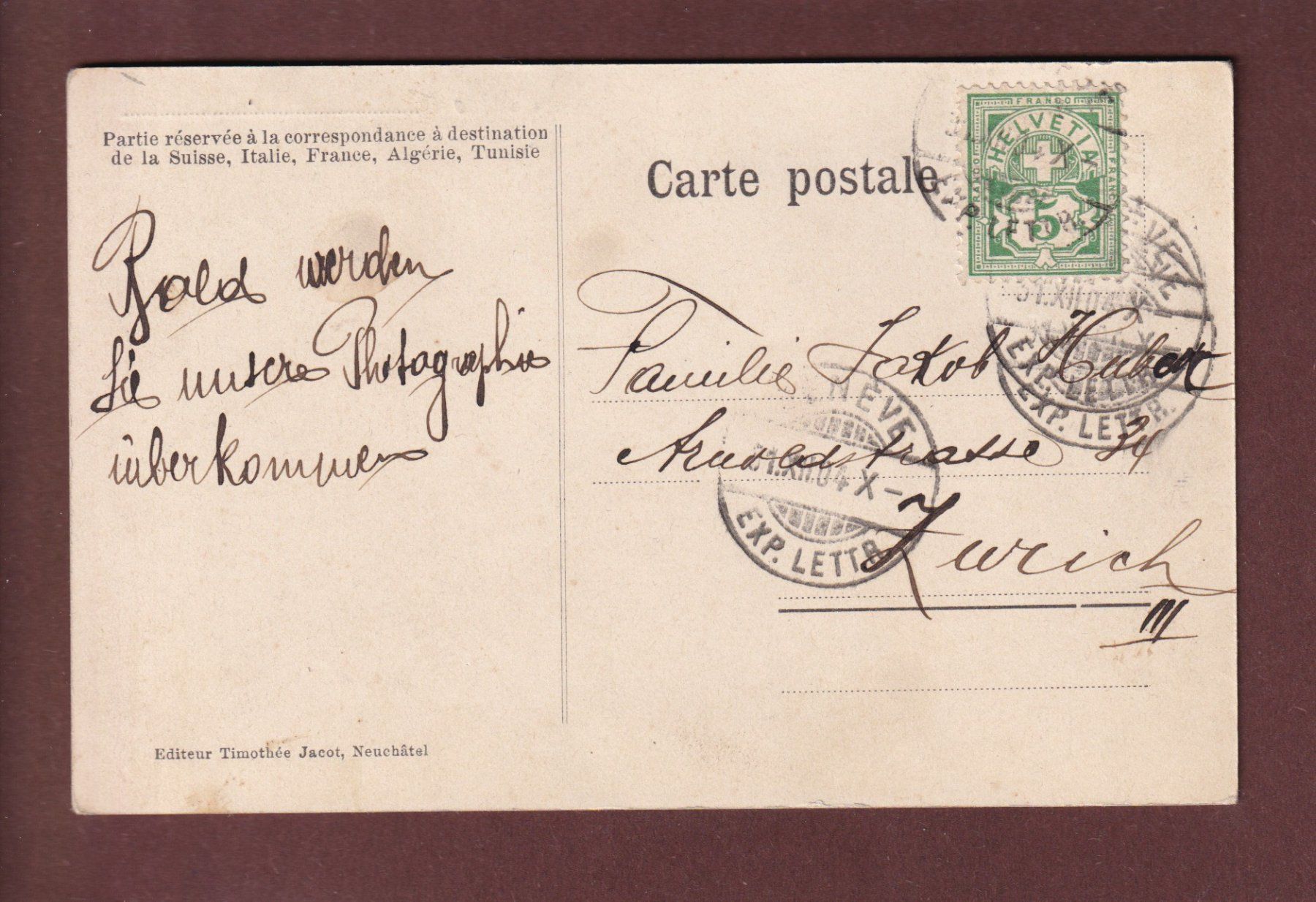 Ansichtskarten: GENEVE - Multivues 1905 – Gebraucht aus Pully von nicecards 1